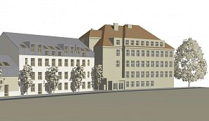 Rekonstrukce a návrh dostavby základní školy Poběžovice